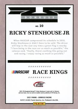 2021 Donruss - Navy Blue #20 Ricky Stenhouse Jr. Back