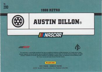 2021 Donruss - Silver #200 Austin Dillon Back