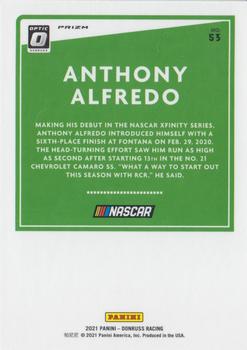 2021 Donruss - Optic Carolina Blue Wave #53 Anthony Alfredo Back