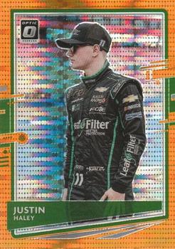 2021 Donruss - Optic Orange Pulsar #62 Justin Haley Front