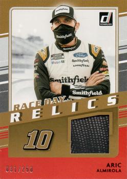 2021 Donruss - Race Day Relics Red #RDR-AA Aric Almirola Front