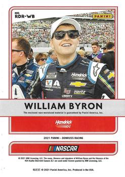 2021 Donruss - Race Day Relics Red #RDR-WB William Byron Back