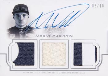 2020 Topps Dynasty Formula 1 - Dynasty Single-Driver Autographed Triple Relic #TRA-IIIMV Max Verstappen Front
