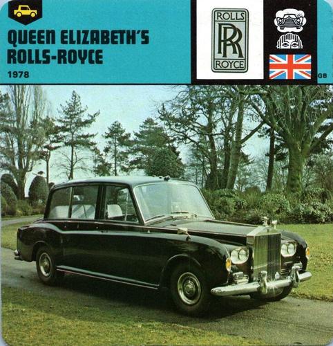 1978-80 Auto Rally Series 16 #13-067-16-01 Queen Elizabeth's Rolls-Royce Front