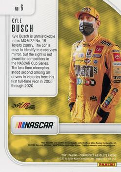 2021 Panini Chronicles - Absolute #6 Kyle Busch Back