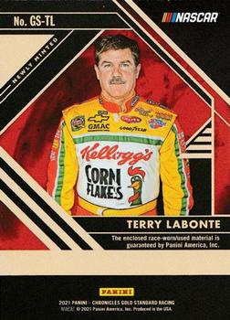 2021 Panini Chronicles - Gold Standard Newly Minted #GS-TL Terry Labonte Back