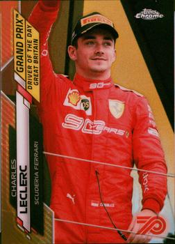 2020 Topps Chrome Formula 1 - 70th Anniversary Gold #163 Charles Leclerc Front