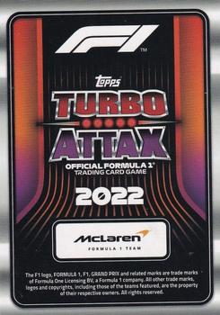 2022 Topps Turbo Attax F1 #333 Lando Norris Back