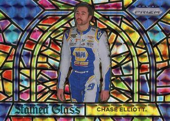 2021 Panini Prizm - Stained Glass #SG1 Chase Elliott Front