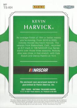 2021 Panini National Treasures - Trackside Swatches #TS-KH Kevin Harvick Back