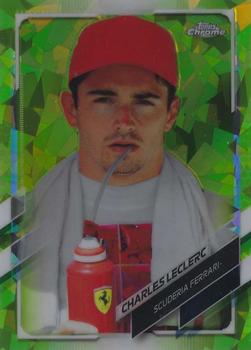 2021 Topps Chrome Sapphire Edition Formula 1 - Chartreuse #32 Charles Leclerc Front