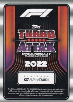 2022 Topps Turbo Attax F1 - Mirror Foil Pink #55 Scuderia AlphaTauri Logo Back
