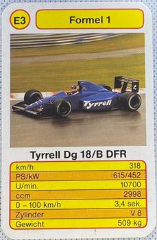 1990 Top Ass Formel 1 #E3 Tyrrell Dg 18/B DFR Front