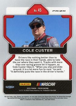 2022 Panini Prizm - Reactive Orange #45 Cole Custer Back