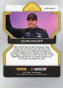 2022 Panini Prizm - Hyper Prizm Purple and Yellow #19 Quin Houff Back