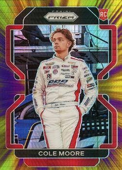 2022 Panini Prizm - Hyper Prizm Purple and Yellow #29 Cole Moore Front