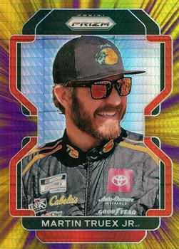 2022 Panini Prizm - Hyper Prizm Purple and Yellow #76 Martin Truex Jr. Front