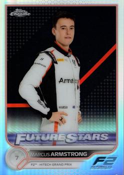 2022 Topps Chrome Formula 1 - Refractor #84 Marcus Armstrong Front