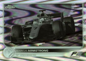 2022 Topps Chrome Formula 1 - Black & White RayWave #136 Marcus Armstrong Front