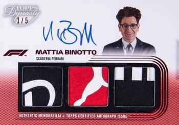 2022 Topps Dynasty Formula 1 - Dynasty Single-Driver Triple Relic Autographs Red #SDTRA-MB Mattia Binotto Front