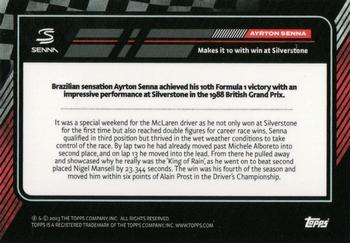 2023 Topps The Story of Senna #NNO Ayrton Senna Back