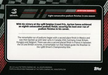 2023 Topps The Story of Senna #NNO Ayrton Senna Back