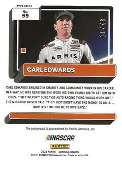 2023 Donruss - Optic Signatures Holo #59 Carl Edwards Back