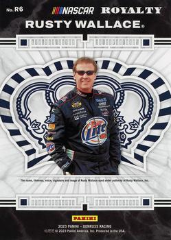 2023 Donruss - Royalty Holographic #R6 Rusty Wallace Back