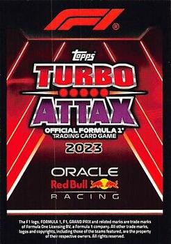 2023 Topps Turbo Attax F1 #100 Max Verstappen Back