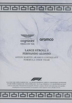 2023 Topps Eccellenza Formula 1 #NNO Lance Stroll / Fernando Alonso Back