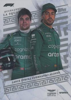 2023 Topps Eccellenza Formula 1 #NNO Lance Stroll / Fernando Alonso Front