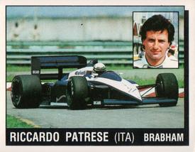 1987 Panini Motor Adventures Stickers #94 Riccardo Patrese Front