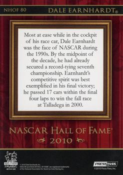 2010 Wheels Main Event - NASCAR Hall of Fame #NHOF 80 Dale Earnhardt Back