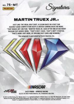 2023 Panini Prime - NASCAR 75th Anniversary Signatures Holo #75-MT Martin Truex Jr. Back