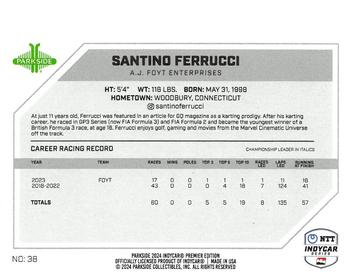 2024 Parkside IndyCar Premier Edition #38 Santino Ferrucci Back