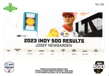 2024 Parkside IndyCar Premier Edition #128 Josef Newgarden Back