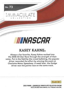 2023 Panini Chronicles - Immaculate #73 Kasey Kahne Back