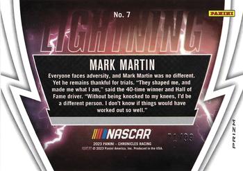 2023 Panini Chronicles - Lightning Red #7 Mark Martin Back