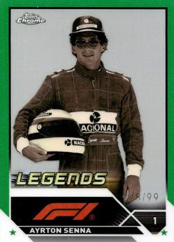 2023 Topps Chrome Formula 1 - Green Refractor #198 Ayrton Senna Front