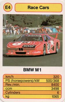 1987 Ace Trump Game Race Cars #E4 BMW M1 Front