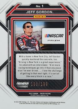 2023 Panini Prizm - Purple Velocity #1 Jeff Gordon Back