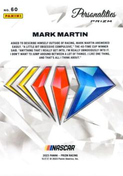 2023 Panini Prizm - NASCAR 75th Anniversary #60 Mark Martin Back