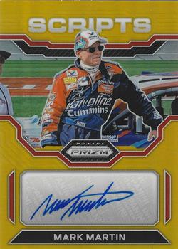 2023 Panini Prizm - Scripts Gold Prizm #S-MMT Mark Martin Front