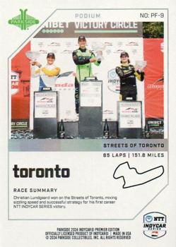 2024 Parkside IndyCar Premier Edition - Podium #PF-9 Streets of Toronto Back