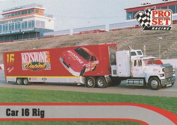 1992 Pro Set #205 Car 16 Rig Front