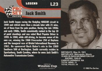 1992 Pro Set - Legends #L23 Jack Smith Back