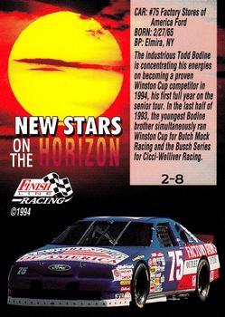 1994 Finish Line - New Stars on the Horizon #2 Todd Bodine Back