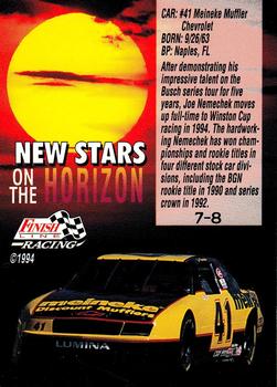 1994 Finish Line - New Stars on the Horizon #7 Joe Nemechek Back