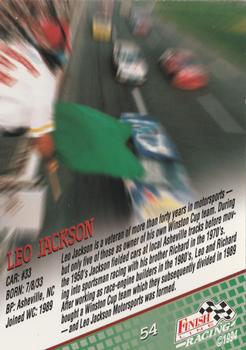 1994 Finish Line - Silver #54 Leo Jackson Back