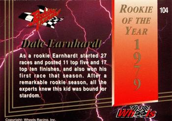 1994 Wheels High Gear - Rookie Thunder Update Platinum #104 Dale Earnhardt Back